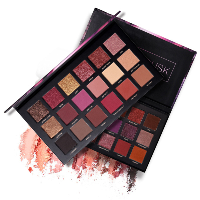 

18 Color Pearlescent Makeup Glitter Pigment Smoky Eye Shadow Pallete Waterproof Cosmetics Eye Shadow, 02