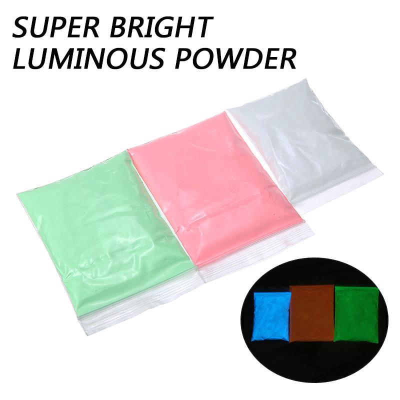 

50g Glow In the Dark Powder Blue Green Pink Bright Fluorescent Nail Glitter Phosphor Powder Pigment DIY Nail Art