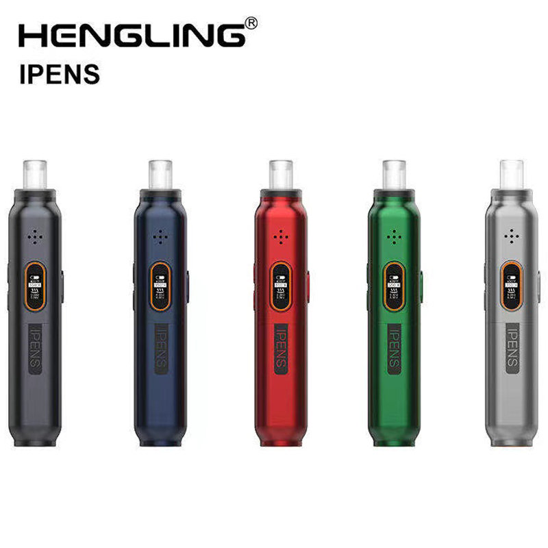 

100% Original Hengling gopro Dry Herb Vaporizer with Changeable chambers and batteries 0.5ohm coil TC mod fit For Dry Herb Pen Vaporizer, Red