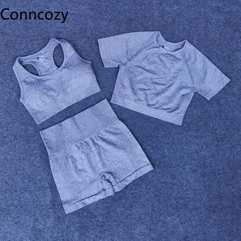 

Summer Autumn Women' Yoga Sets Dot Gym Bra Seamless Fitness Fast Dry Comfortable Sports Yoga Suit 3pcs Suits Workout Set, Black