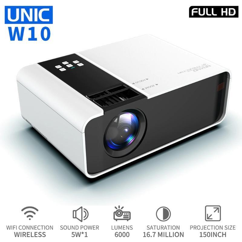 

UNIC W10 LED 6000 Lumens Projector 1080P Full HD WIFI Movie Game Sync Screen Bluetooth LCD Lens Beamer Android Proyector1