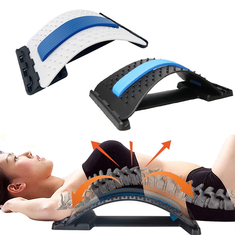 

Therapy Back Massager Stretcher Neck Stretch Tools Cervical Pillow Lumbar Spine Support Corrector pain Relief