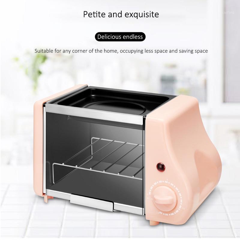 

Cute mini oven fried baking two in one breakfast machine multi-function bread roaster 1-15min timing roasting machine 220W 220V1