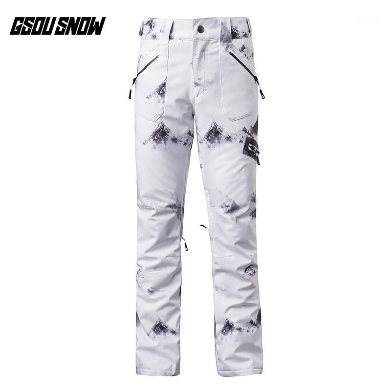 

GSOU SNOW Brand Ski Pants Women Skiing Snowboarding Pants Female High Quality Winter Outdoor Sport Waterproof Warm Snow Trousers1, Gswsp01