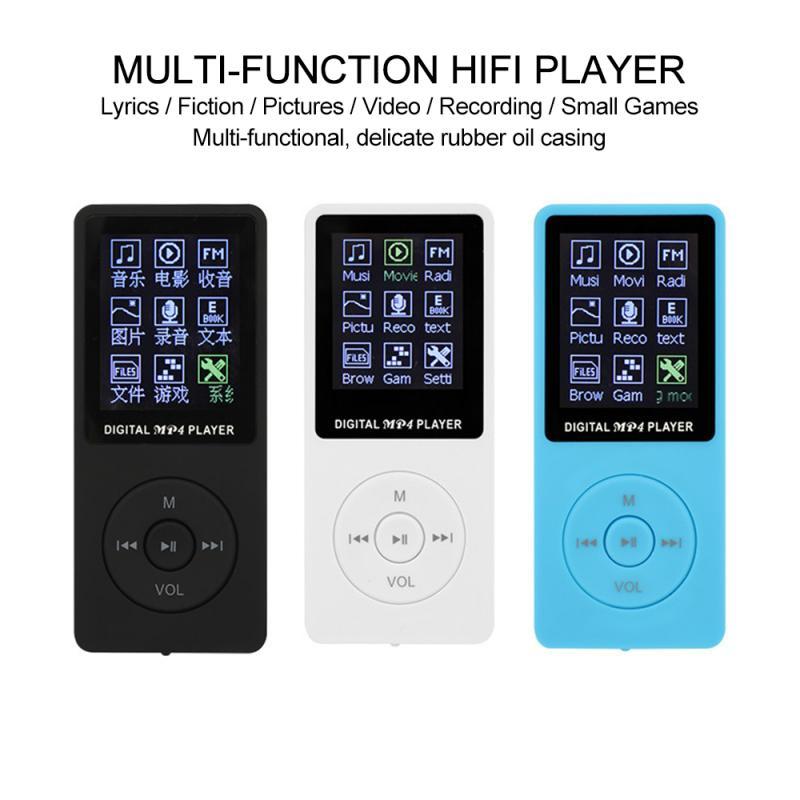 

New 1pcs Professional Fashion Colorful Layback MP3 MP4 Lossless Sound Music Player FM 70 TF Recorder Portable Audio Electronics