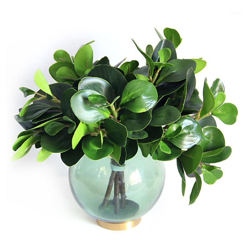 

Simulation Green Plant Artificial Bean Leave Welcoming Pine Branch Flower Decoration Small Watercress Leaf floral Shooting props1, A2