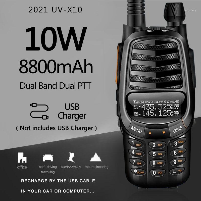 

Baofeng UV-X10 10W 8800mAh 2-PDual Band VHF UHF USB Charger Walkie Talkie 30km Ham CB 2 Way Radio Portable Transceiver UV-5R1