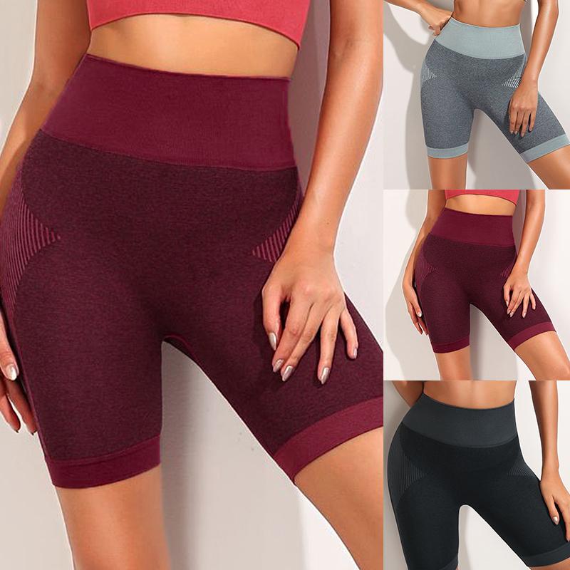 

Sexy Women' High Waist Shorts Athletic Gym Workout Fitness Yoga Leggings Briefs Athletic shorts Push-up Strappy Sports Skinny, Red