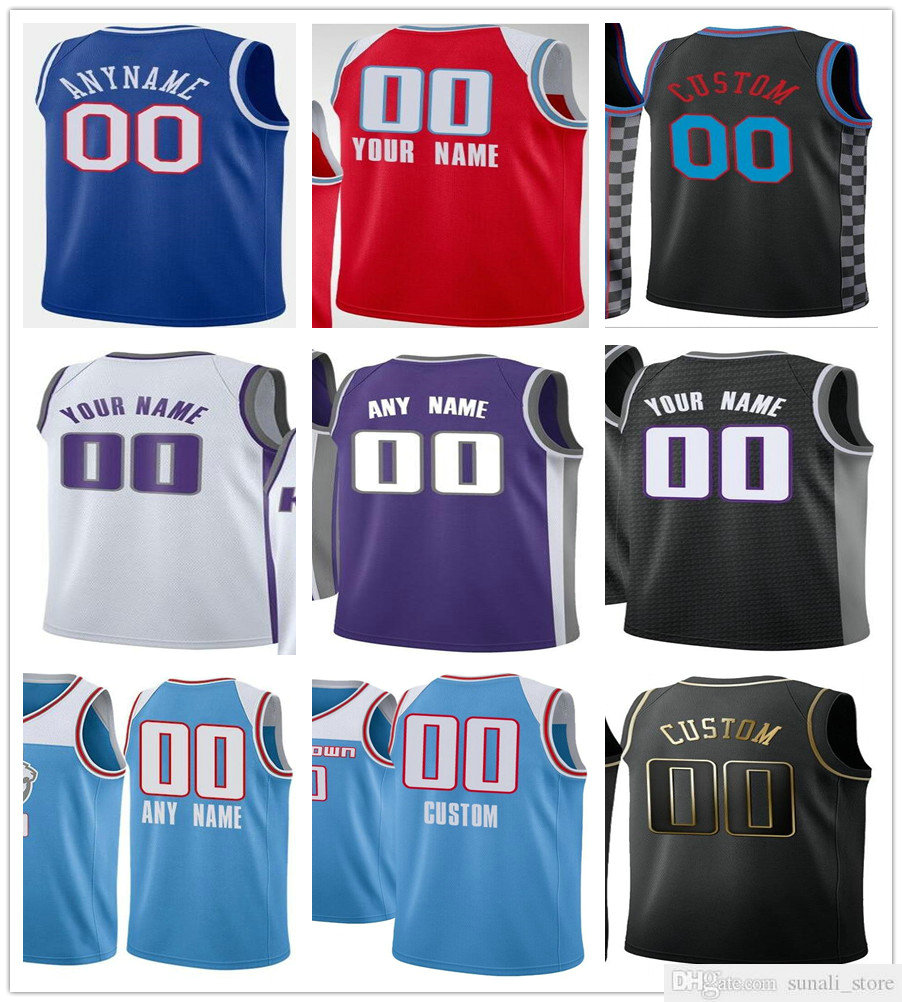 

Printed Hassan Whiteside Jabari Parker Justin James Glenn Robinson III Robert Woodard II Ramsey DaQuan Jeffries Kyle Guy Cory Joseph Jerseys, Men blue