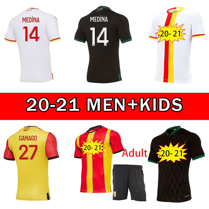 

New 2020 2021 RC Lens soccer jerseys FOFANA GANAGO Kakuta Gradit Fortes Perez 2020 2021 MEN KIDS kit football Shirt, Orange
