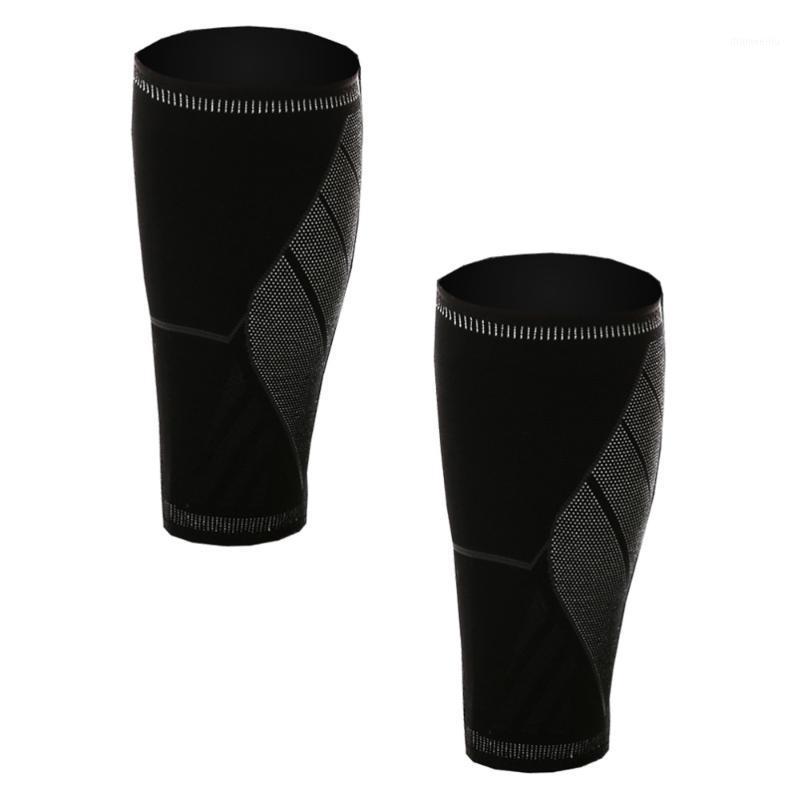 

2pcs Nylon Lower Leg Sleeve Protective Knee Brace Sports Lower Leg Pad (Black)1