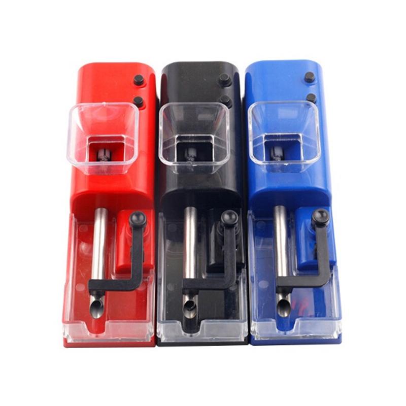 

Rechargeable Electric USB Roller 180mm Electronic Cigarette Maker Black Red Blue Hand DIY Rolling Machine DHL shipping