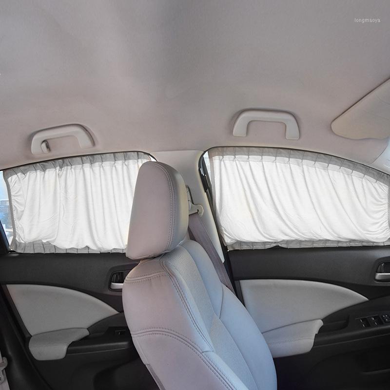 

Hot Aluminum Shrinkable Windowshade Curtain Car Side Window Sunshades Auto Rear Windshield Sun Block - Black Beige Gray1