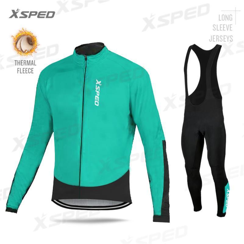 

Winter Road Bike Cycling Clothing Long Sleeve Jersey Set Thermal Fleece Jacket Pro Team Men MTB Uniform Winter Fleece Clothes1, Normal cycling set