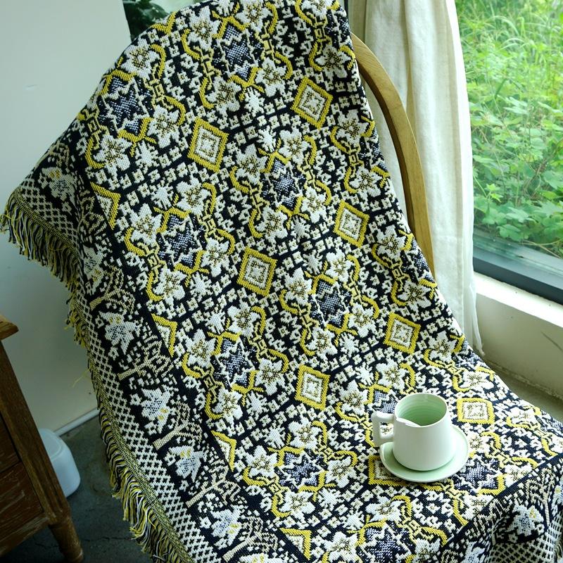 

Map Design Thick Cotton Blanket Home Decorate Tapestry Sofa Piano Cover Bed Cover Rug Coverlet Throw 1-Piece Bedspread