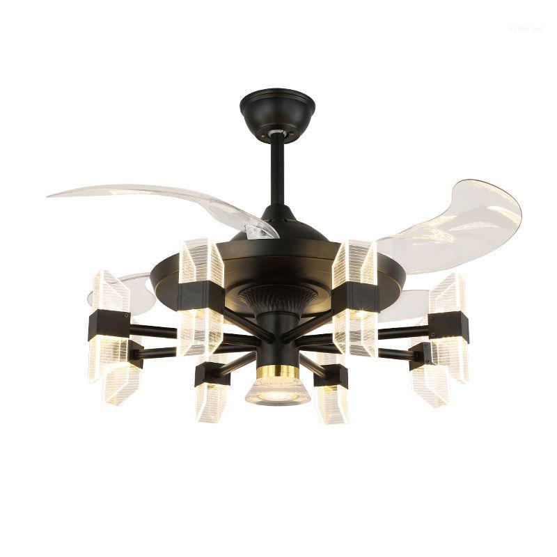 

42 inch minimalist Ceiling ventilator lamp fan chandelier with fans living room bedroom fans lamps house dining room ligh1