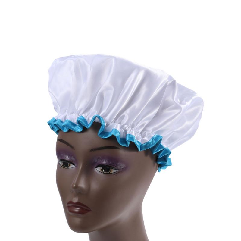 

1pcs Bath Cap Mold Resistant Waterproof Shower Cap Salon Hat Bathing Hat for Girls