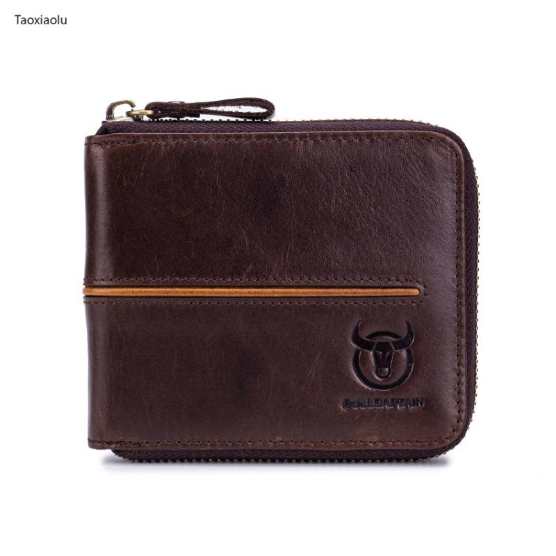 

Mens Wallets Genuine Leather Passport Holder Wallet Men Vintage Cowhide Passport Cover Brand Male Zipper Hasp Coin Purse, Black