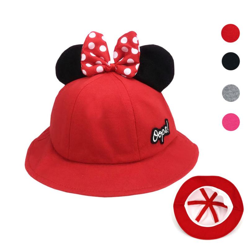 

Girls Boys Child Hat Bucket Hat Kids Outdoor Fisherman Cap Cute Cartoon Ear Cap Cotton Spring Sun Protective Beach, Black