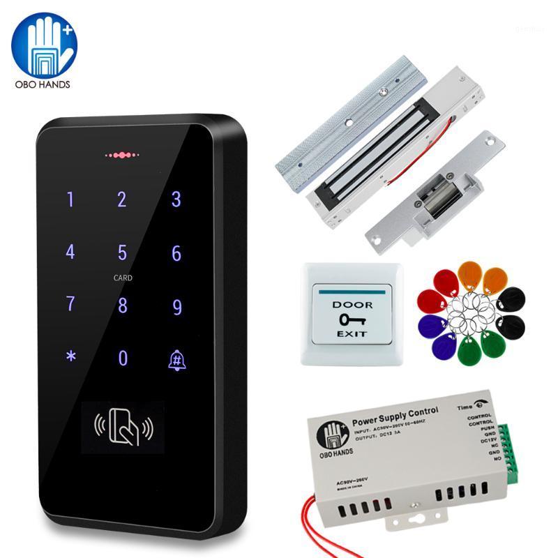 

IP68 Waterproof Door Access Control System Kit RFID Keypad + Power Supply + 180KG Electric Magnetic Strike Door Locks for Home1