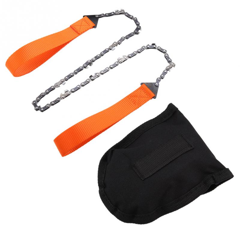 

Outdoor Camping Tool bag Chain Saw, 24-inch Portable Outdoor Survival Hand Zipper Saw, Available In Black And Orange