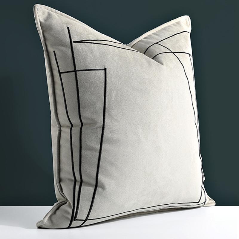 

Abstract Embroidery Home Decor Irregular Line Pillow Case Cushion Cover Pillows Cushions Coussin Cojines Decorativos Para Sofa, Picture design