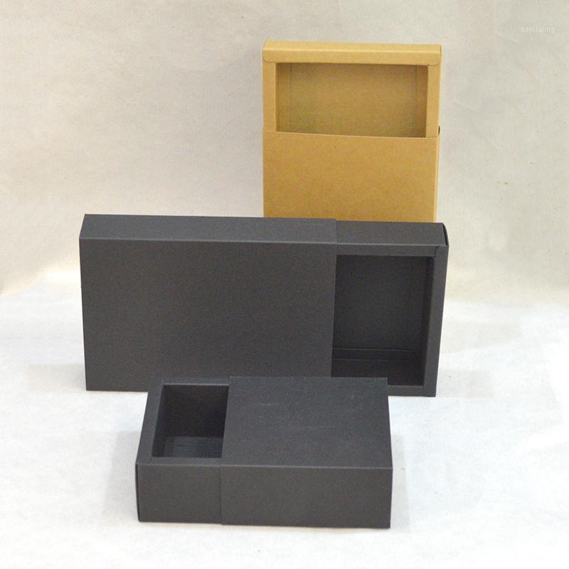 

10 pcs gift box with drawer custom gift box for packaging paper packaging black packing boxes with dropshipping1
