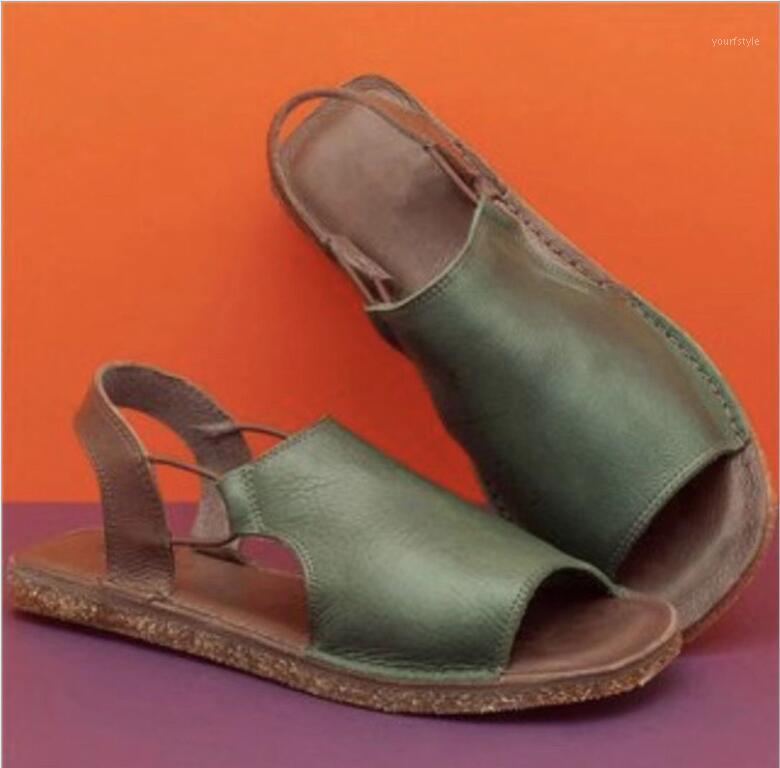 

Women Flat Retro Sandals Newest Gladiator Summer Ladies Hook Loop Open Toe Plus Size Rome Vintage Shoes Female Casual Peep Toe1, Green