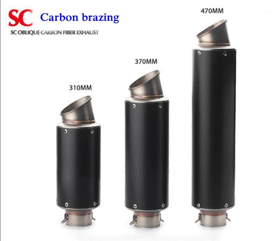

Three types 60MM Motorcycle exhaust pipe carbon fiber fried street Ninja 350/250 YZF R6 K6K8K9 small medium large R S10001