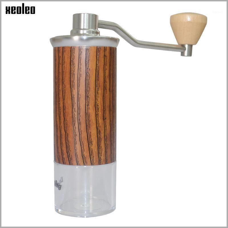 

XEOLEO Aluminum Manual Coffee grinder Conical Burr grinder for espresso coffee Portable miller Espresso machine1