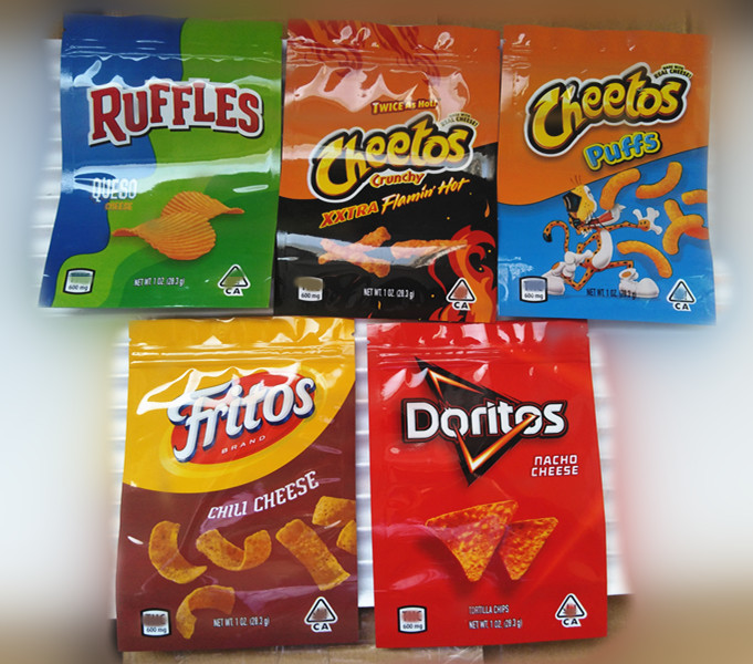 

2021 new big 1oz edibles packaging bag empty food storage packaging mylar smell proof stand up pouch