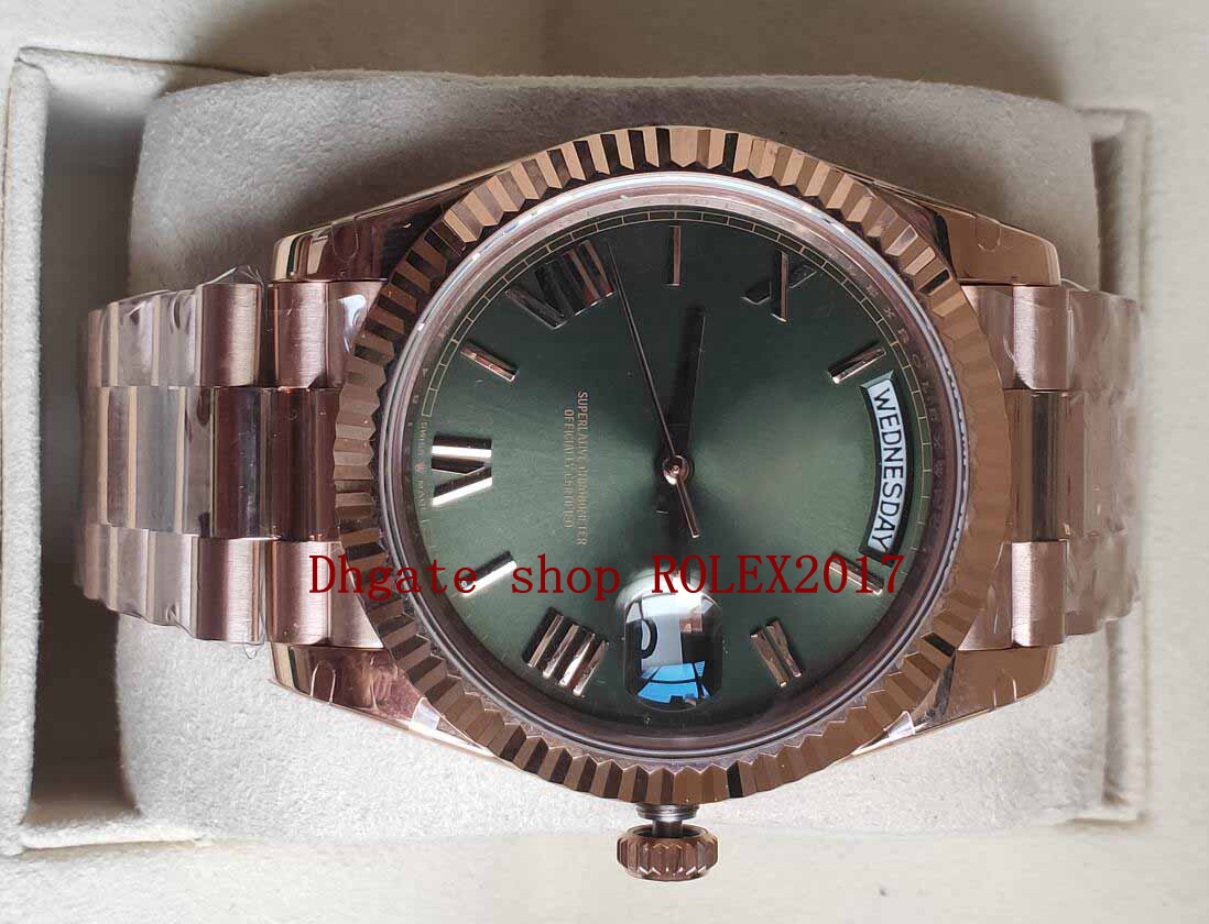 

V2 Mens BP factory Mens Watches Green Sapphire Watch Dive Men Sport Wristwatches Top Day Date Rose Gold Crystal Wristwatches 2021