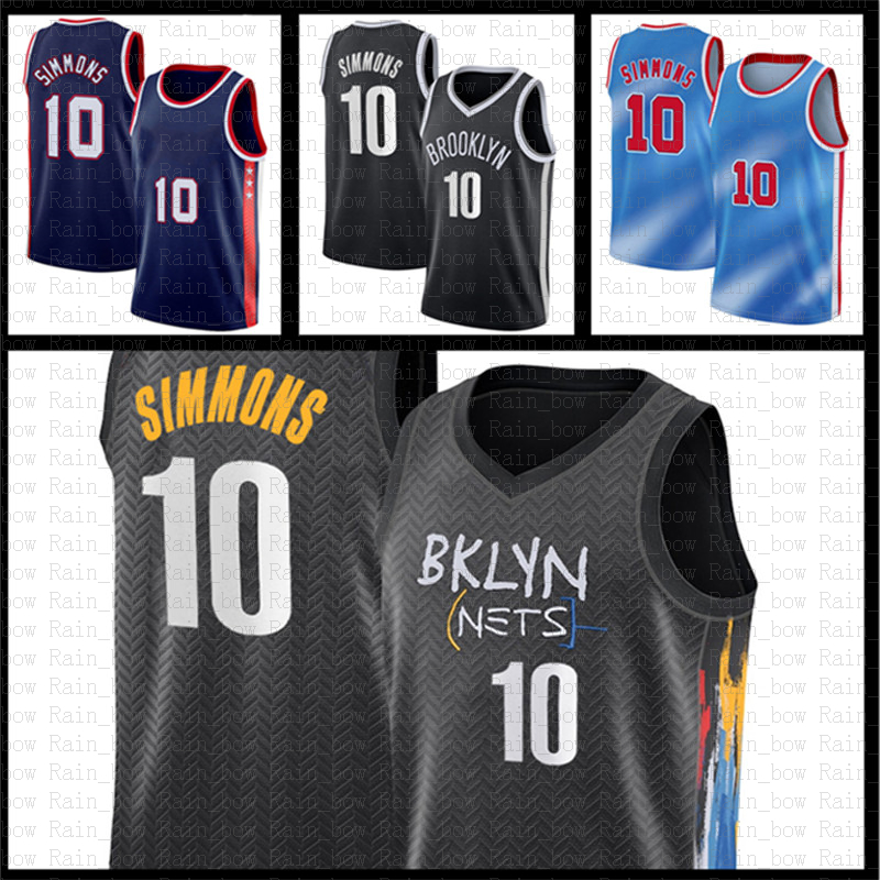 

Basketball Jerseys Kyrie 7 Kevin Ben 10 Durant Simmons 11 72 Biggie Irving Jersey 75th anniversary City Men' Shirts Brooklyn''Nets''Men 2021 2022, 2021 jersey