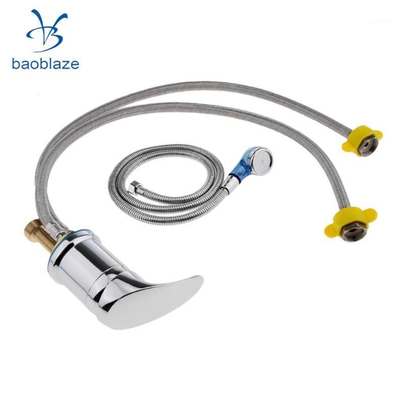 

Baoblaze Aluminum Salon Faucet Basin Shampoo Shower Head Wash Hair Tap Mixing Valve Set for salon basin shampoo hair washing1