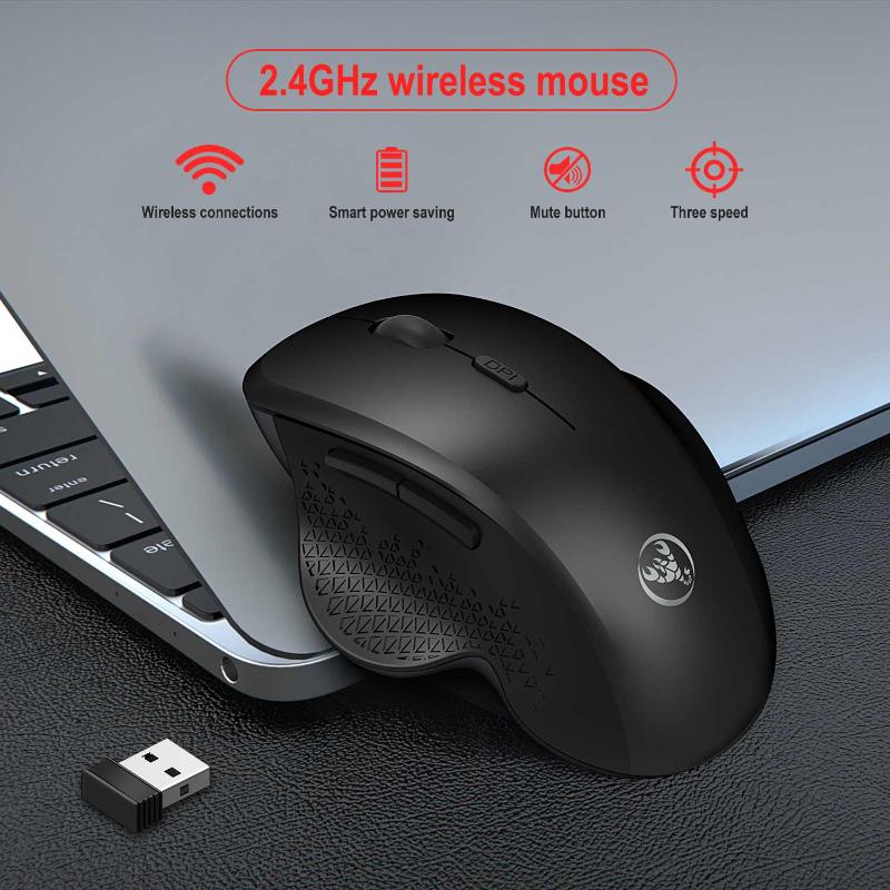 

2.4G USB Wireless Vertical Mouse 6 keys 800/1200/1600 DPI 3 levels DPI Mute Ergonomic Gaming Mouse For Laptop Computer PC