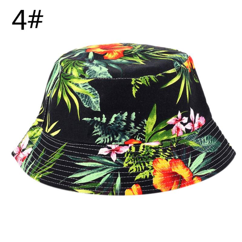 

Unisex Floral Sun Hats Funny Summer Holiday Novelty Beach Outdoor Cap Bucket Fishing Hat Sun Protetion for Men Women