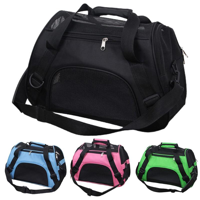 

2020 Portable Dog Cat Carrier Bag Pet Puppy Travel Bags Breathable Mesh Small Dog Cat Dogs Cage Crossbody Tote Bag Pets Handbag