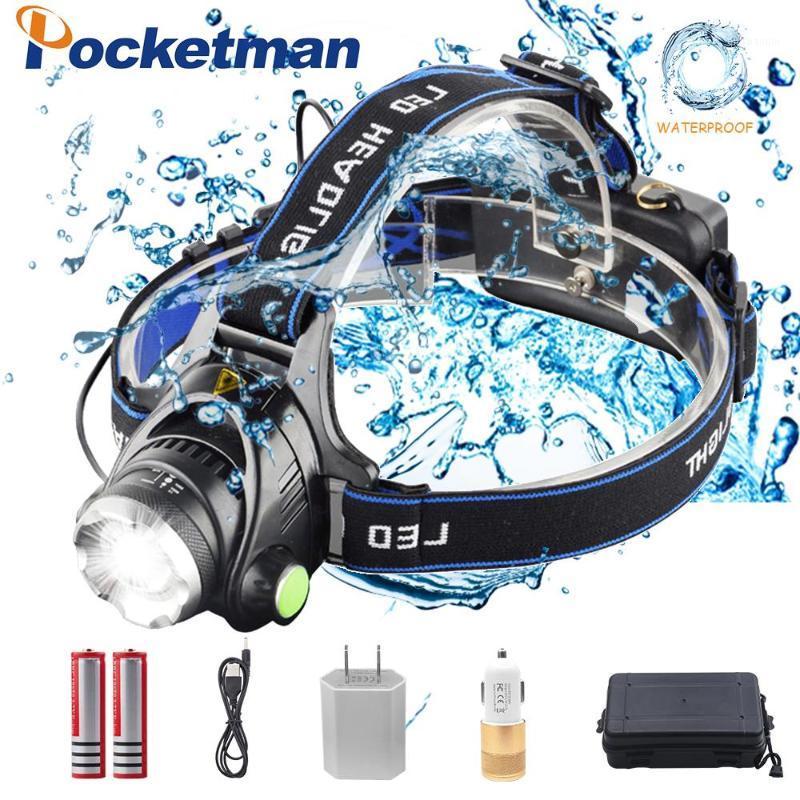 

8000LM T6/L2 Rechargeable Led Headlamp Zoomable Waterproof LED Head lamp,Hands-Free Headlight Torch Lamp for Hunting Hiking1