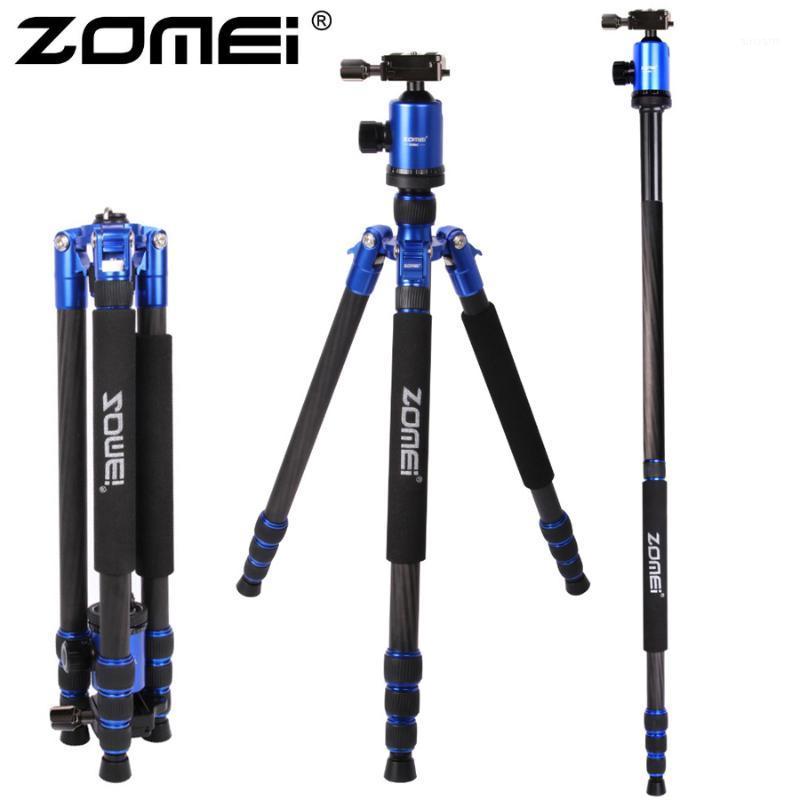 

ZOMEI Z888C 5 Color Available Professional Portable Carbon Fiber Camera Tripod Monopod Stand&Ball head with Bag for DSLR Camera1