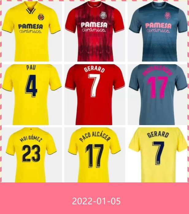 

21 22 Villarreal CF S.CAZORLA Soccer Jerseys 2021 2022 Home away third TAKE GERARO CHUKWUEZE camiseta del Shirt Parejo PACO ALCACER MOI GOME