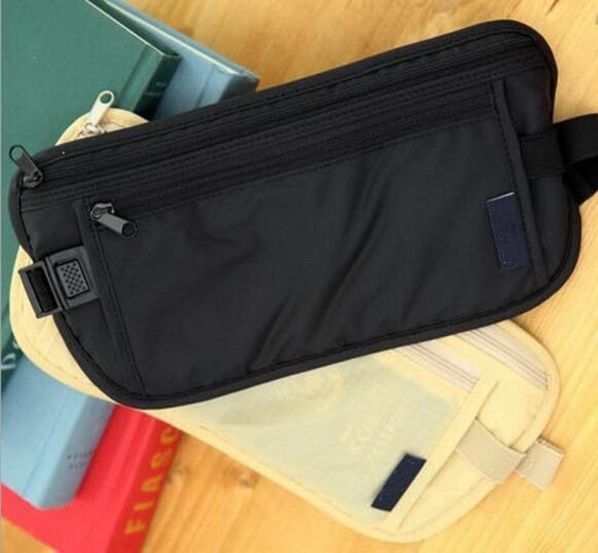 

sikote Personal Pocket Pockets Invisible Pockets, The New Convenient Folding Waterproof Nylon Bag, Black