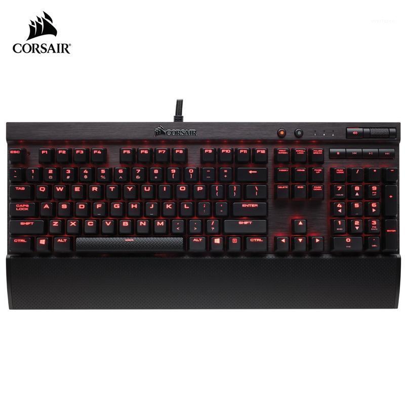 

K70 LUX MX Red Mechanical Gaming Keyboard - USB Passthrough & Media Controls - Linear & Quiet Cherry MX Red1