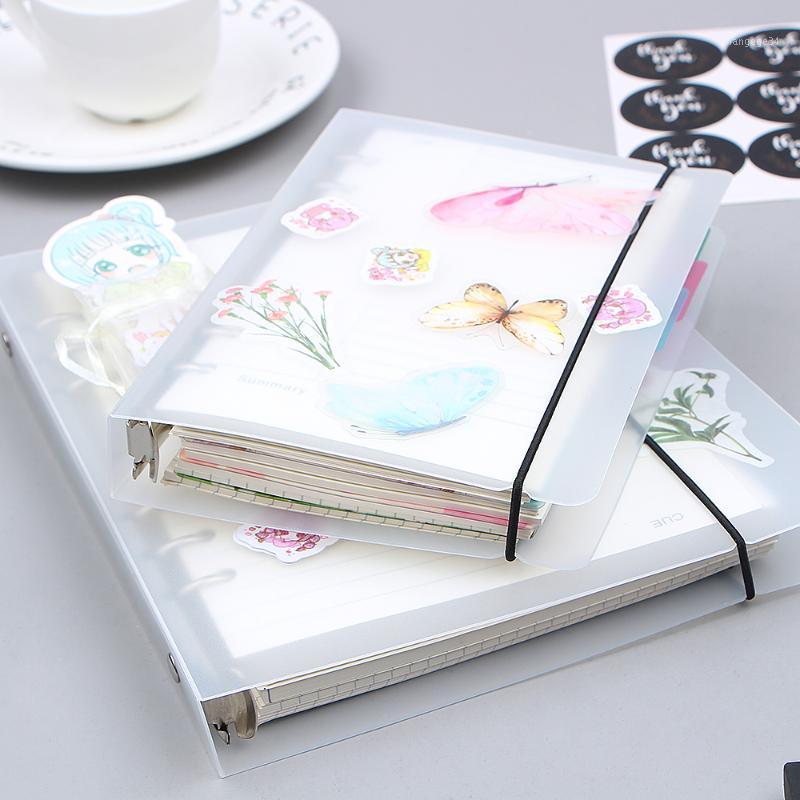 

A5 A6 Spiral Notebook Cover Loose Diary Coil Ring Binder Filler Paper Seperate Planner Receive Bag Card Storage1