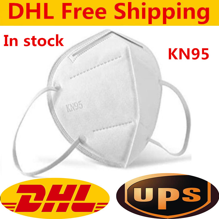 

DHL Free Ship KN95 Masks Non-woven Disposable Folding Face Mask KN95 Fabric Dustproof Windproof Respirator Anti-Fog Mask