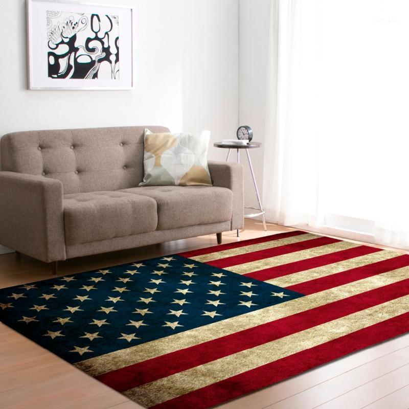 

Nordic Large Living Room Carpets Soft Flannel America National Flag Table Area Rugs Kids Crawling Play Mat Rug and Carpet1, No-11
