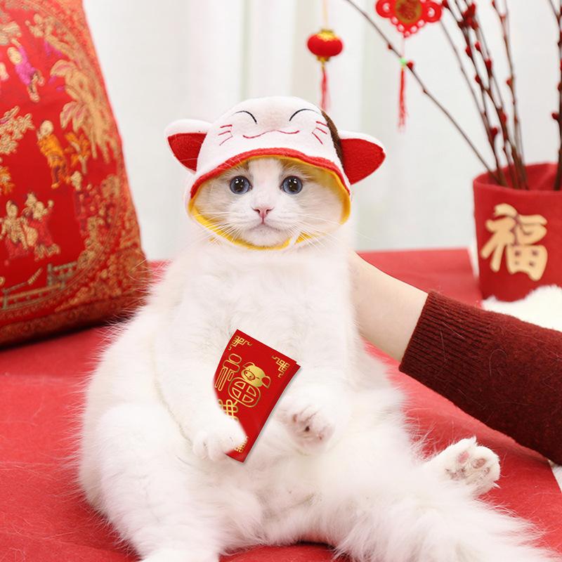 

Cat Costumes 1pc Cute Cartoon Hat Winter Warm Funny Costume Pet Cosplay Headwear Durable Small Dog Supplies