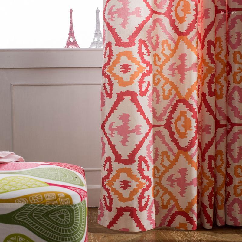 

Modern Minimalist European-style Polyester-cotton Shading Printing Curtains for Living Dining Room Bedroom.1, Tulle