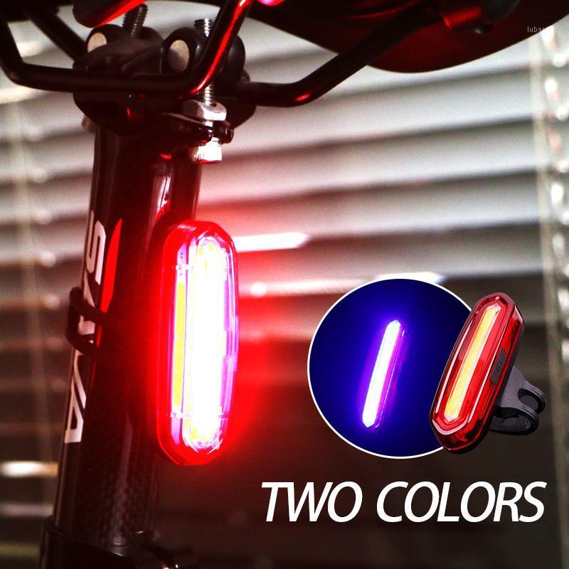 

Bike Rear Tail light Led Usb Chargeable Mountain luz bici Bike Cycling Light rechargeable Tail lampe velo Bicycle Accessor1
