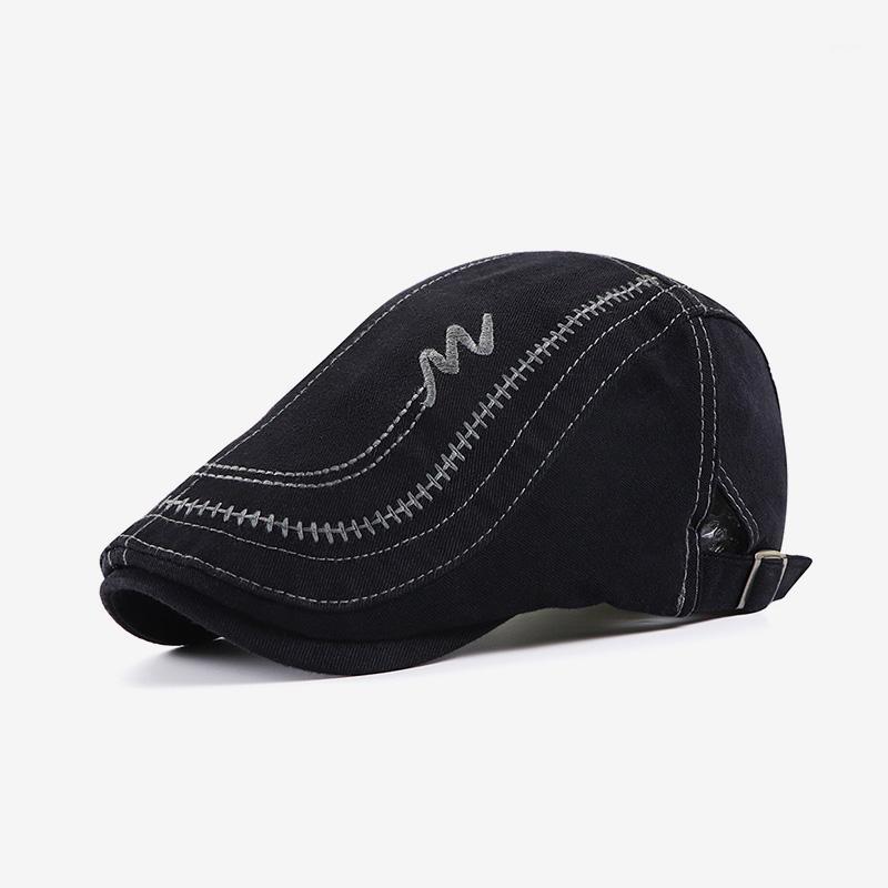 

JAMONT Brand Cotton Beret Hat for Men Women 2020 NEW Ivy Flat Cap Summer Boina Newsboy Style Cabbie Gatsby Beret Hat Adjustable1, Black