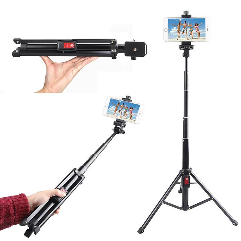 

A6 Wireless Bluetooth Selfie Stick Mini Selfie Tripod Stabd w/Rotary Phone Clip Applicable To The Market 99% Model Convenience